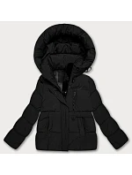 kurtka damska z kapturem czarna model 21725765 - S'WEST