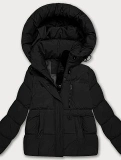 kurtka damska z kapturem czarna model 21725765 - S'WEST