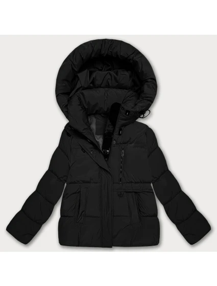 kurtka damska z kapturem czarna model 21725765 - S'WEST