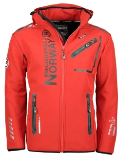 Geographgical Norway softshellová bunda Royaute ASSOR A MEN 068 M WW1973H/GN/Red / Black pánské