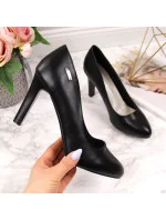 Dámské černé lodičky na podpatku W - Sergio Leone