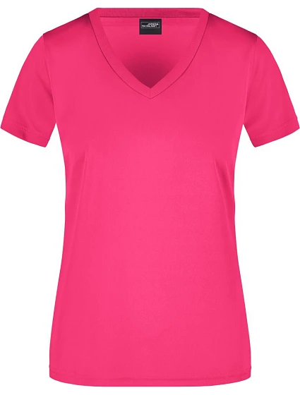 Daiber JN 735 Dámské sportovní tričko s výstřihem do V 02.0735 pink Daiber JN 735 Dámské sportovní tričko s výstřihem do V 02.0735 pink