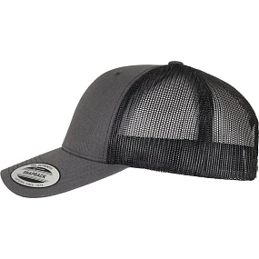 Flexfit 6606/6606T 6 panelová vintage kšiltovka "Trucker" 55.6606 charcoal/black Flexfit 6606/6606T 6 panelová vintage kšiltovka "Trucker" 55.6606 charcoal/black