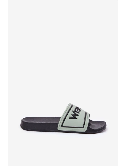 Pánské Pantofle WRANGLER AVERELL SLIDER MEN LOW 20251042.52D Světle Zelené