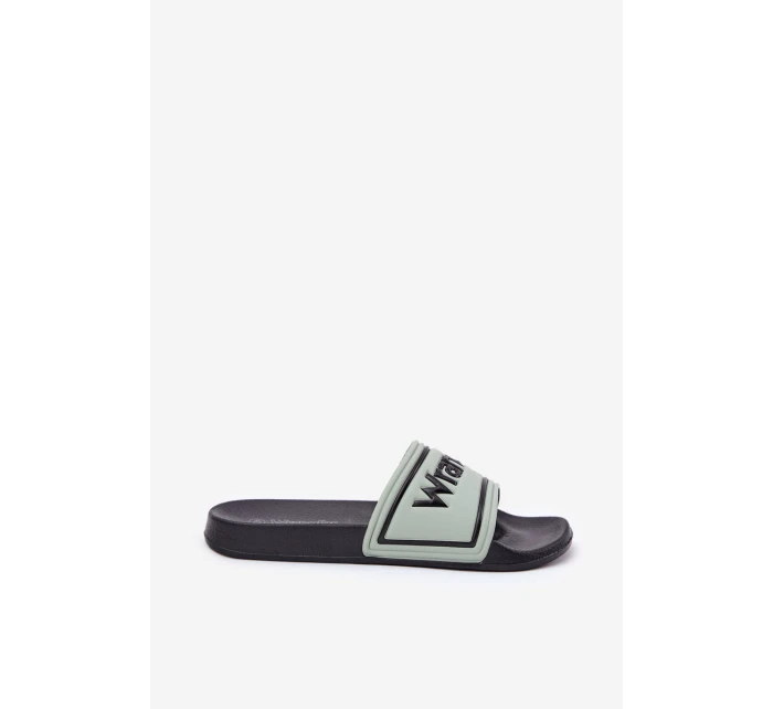 Pánské Pantofle WRANGLER AVERELL SLIDER MEN LOW 20251042.52D Světle Zelené