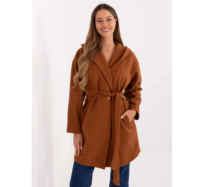 Płaszcz IT PL model 21319823 jasny brązowy - FPrice