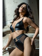 Spodní díl bikin s vysokým sedem V-10576 černý - Axami