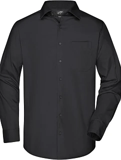 JN Popelínová business košile s dlouhým rukávem 02.0 black model 22487503 - Daiber