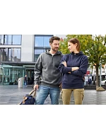 JN mikina z bio zip 02.0 dark melange model 22491793 - Daiber JN mikina z bio zip 02.0 dark melange model 22491793 - Daiber
