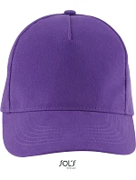 SOL'S Long Beach 5 panelová sandwich kšiltovka 25.0594 dark purple SOL'S Long Beach 5 panelová sandwich kšiltovka 25.0594 dark purple