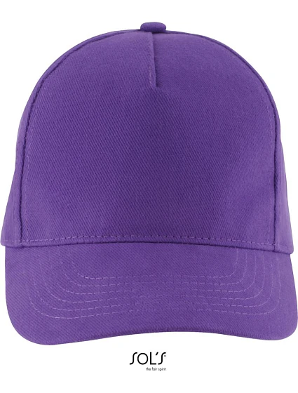 SOL'S Long Beach 5 panelová sandwich kšiltovka 25.0594 dark purple SOL'S Long Beach 5 panelová sandwich kšiltovka 25.0594 dark purple