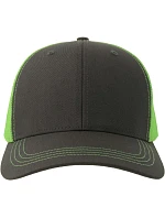 Atlantis Headwear Sonic-S 6 panelová Trucker kšiltovka 33.0259 dark grey/green fluo Atlantis Headwear Sonic-S 6 panelová Trucker kšiltovka 33.0259 dark grey/green fluo