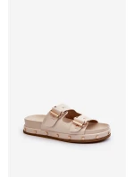 Dámské žabky na platformě Big Star NN274083 béžové Dámské žabky na platformě Big Star NN274083 béžové