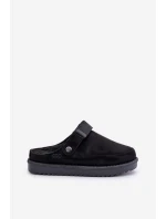 Zateplené dámské pantofle na platformě černé model 21680693 - Boto Zateplené dámské pantofle na platformě černé model 21680693 - Boto