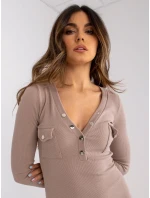 Šaty RV SK model 17034935 tmavě lila - FPrice Šaty RV SK model 17034935 tmavě lila - FPrice