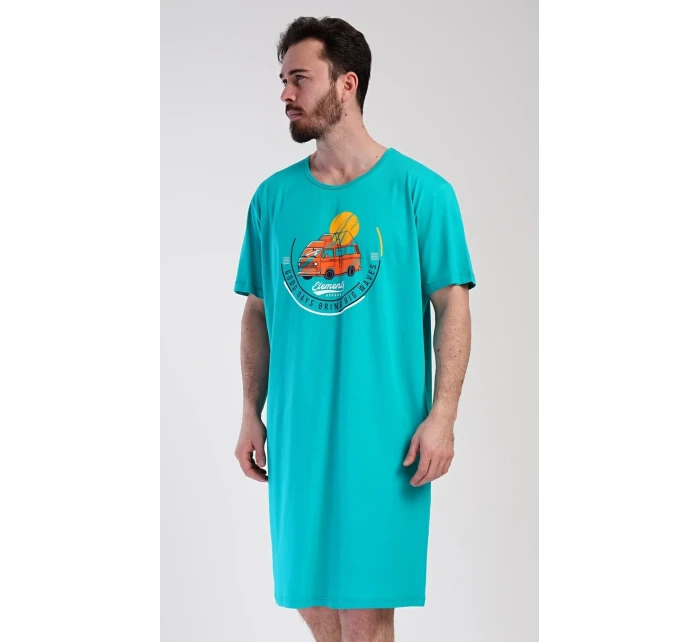 Pánská noční košile s krátkým rukávem Adventure Pánská noční košile s krátkým rukávem Adventure