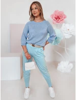 Dámský oversize svetr SOFTICAN modrý FashionStreet MY2434