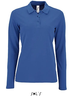 SOL'S Perfect LSL Women Dámské piqué polo s dlouhým rukávem 25.2083 royal blue