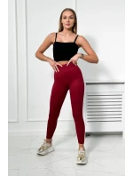 Bordó pruhované legíny