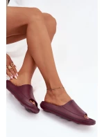 Lehké Dámské Pantofle Big Star model 21706429 Bordó - Big Star Shoes Lehké Dámské Pantofle Big Star model 21706429 Bordó - Big Star Shoes