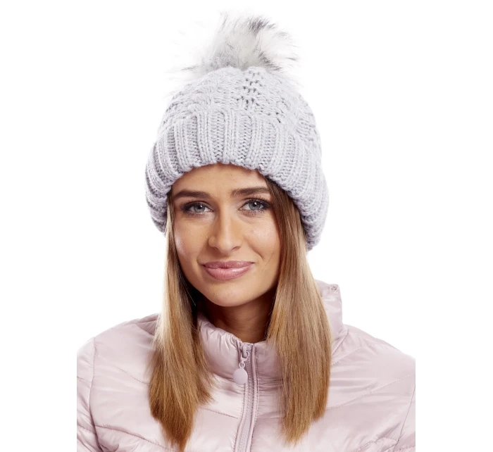 Dámská čepice AT CZ 1716501 světle šedá