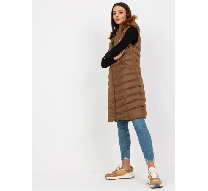 Dámská vesta RV KZ 008.00P hnědá
