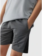 Chlapecké sportovní rychleschnoucí šortky 4F - černé Chlapecké sportovní rychleschnoucí šortky 4F - černé