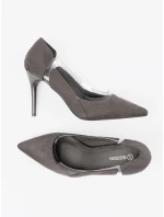 Trendy lodičky dámské šedo-stříbrné na jehlovém podpatku Trendy lodičky dámské šedo-stříbrné na jehlovém podpatku