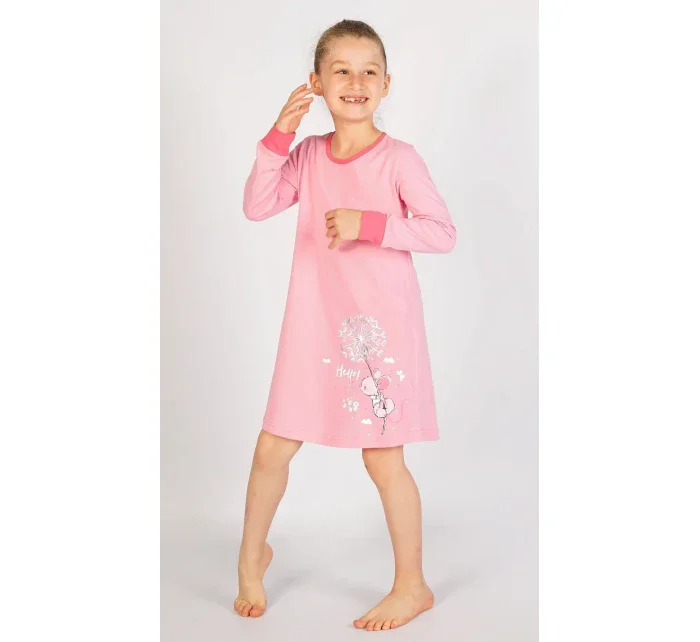 Dětská noční košile s dlouhým rukávem Myš s pampeliškou