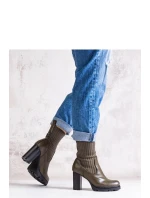 Boty na podpatku model 205810 Solea Boty na podpatku model 205810 Solea