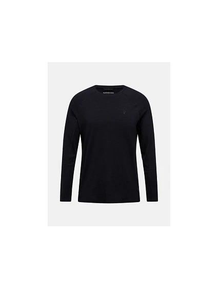 Termotriko PEAK PERFORMANCE Magic Crew Wool-blend Baselayer Men, černé Termotriko PEAK PERFORMANCE Magic Crew Wool-blend Baselayer Men, černé