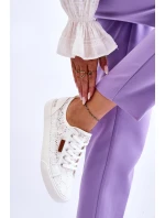 Dámské Krajkové Tenisky BIG STAR W274925 Bílé