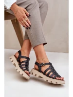 Kožené dámské sandály Zazoo model 21682172 černé - Boto Kožené dámské sandály Zazoo model 21682172 černé - Boto