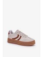 Stylové tenisky na platformě šedé model 21682892 - Boto Stylové tenisky na platformě šedé model 21682892 - Boto