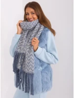 Szalik AT SZ model 18985267 biało niebieski - FPrice