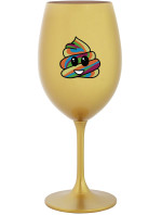 zlatá sklenice na víno 350 ml model 19345714 - Giftela