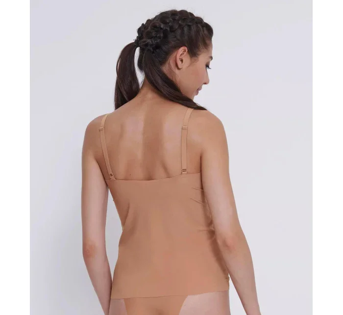 Dámský top ZERO Feel 2.0 Spaghetti Top - BROWN - hnědý 00CM - SLOGGI