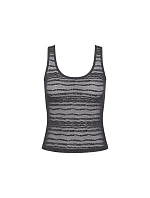 Dámské tílko FREE Evolve Tank Top Lace - BLACK - černé 0004 - SLOGGI Dámské tílko FREE Evolve Tank Top Lace - BLACK - černé 0004 - SLOGGI