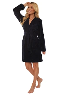 Dámský župan De Lafense 806 Krátký, kapuce