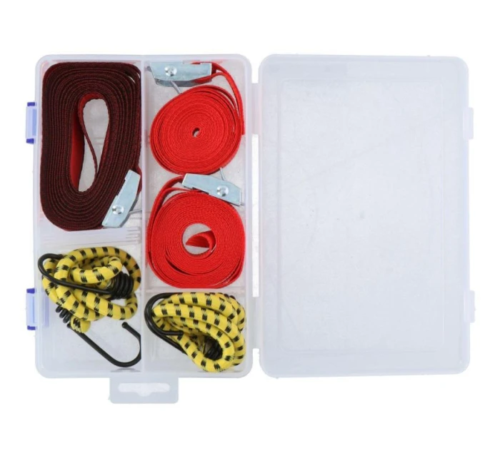 PŘEPRAVNÍ UPEVŇOVACÍ POPRUH S NAPÍNÁKEM A GUMAMI 5KS DUNLOP