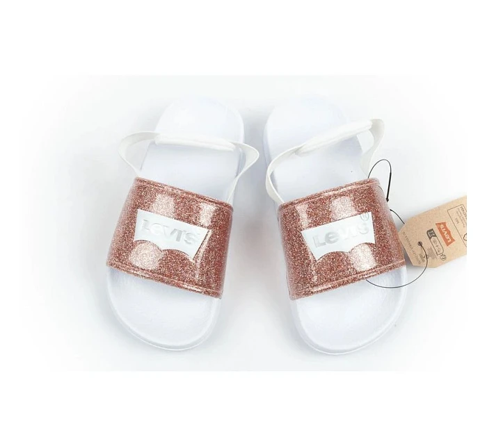 Levi's dětské žabky Pool S Mini dívčí třpytivé sandály dětské Levi's dětské žabky Pool S Mini dívčí třpytivé sandály dětské