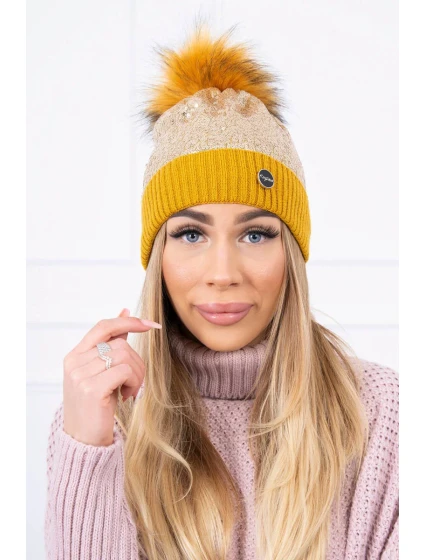 Čepice K198 hořčice Čepice K198 hořčice