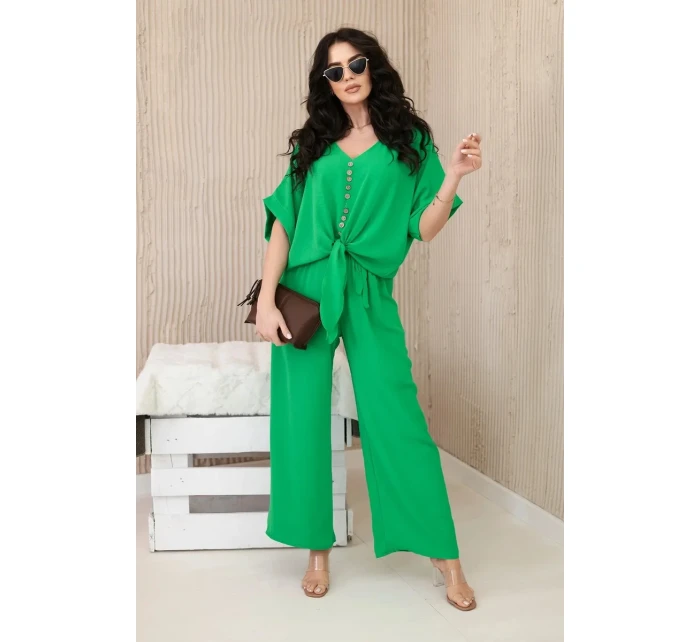 Souprava halenky a kalhot světle zelená Souprava halenky a kalhot světle zelená