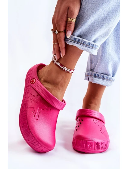 Dámské světlé pantofle Big Star model 21593831 fuchsie - Big Star Shoes Dámské světlé pantofle Big Star model 21593831 fuchsie - Big Star Shoes