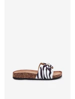 Dámské pantofle na korkové platformě Zebra model 21696548 - Boto Dámské pantofle na korkové platformě Zebra model 21696548 - Boto