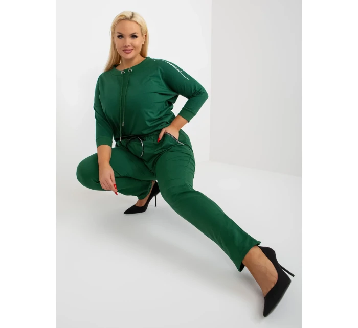 Tepláky RV DR 4765.52 tmavě zelená