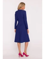 model 21319069 Šaty s mašlí modré - STYLOVE model 21319069 Šaty s mašlí modré - STYLOVE