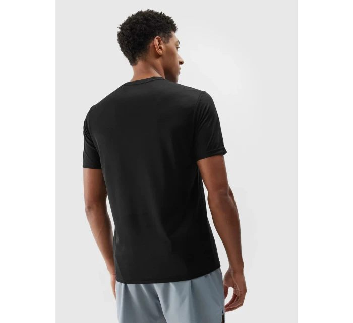 Pánské sportovní triko 4F - černé Pánské sportovní triko 4F - černé