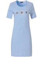 Dámská noční košile 10231-130-2 modro-bílá květiny - Pastunette