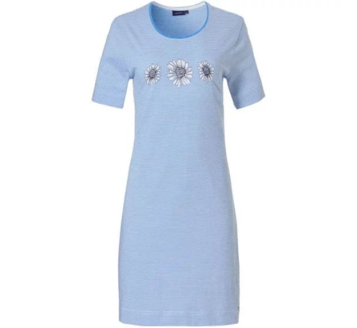 Dámská noční košile 10231-130-2 modro-bílá květiny - Pastunette